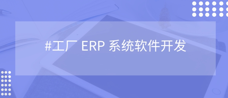 工厂ERP系统软件开发